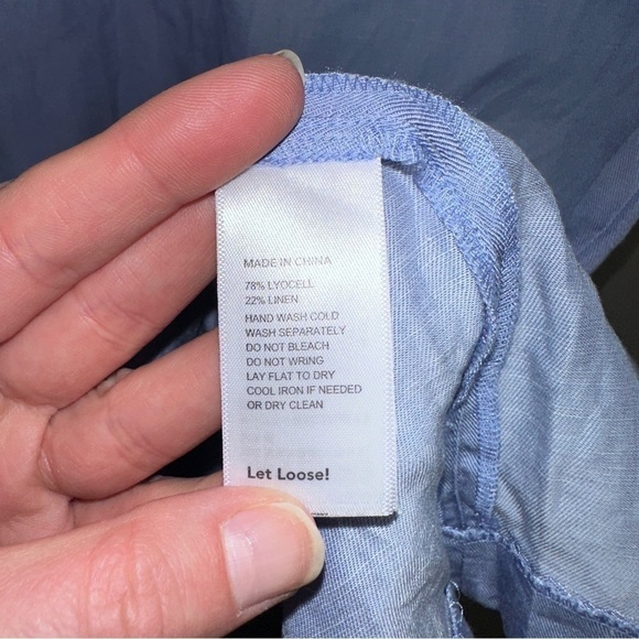 Kate Spade Saturday Blue linens denim look sheath dress - Picture 6 of 9